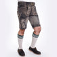 Premium Rustic Vinatge Black Lederhosen Men