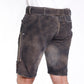 Premium Rustic Vinatge Black Lederhosen Men