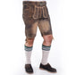 Authentic Lederhosen Men in Sepia Raw Black