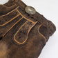 Authentic Lederhosen Men in Sepia Raw Black