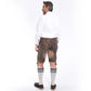 Authentic Lederhosen Men in Sepia Raw Black