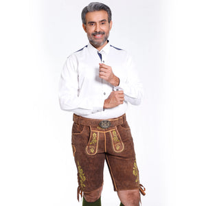 Cherry Brown Lederhosen Outfit Set