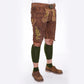 Bavarian Style Lederhosen Men in Cherry Brown