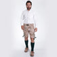 Classic Bone White Bavarian Lederhosen Men