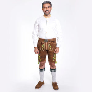 Russet Brown German Lederhosen Set