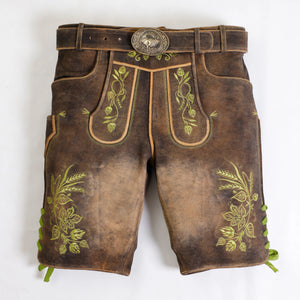 Sepia Raw Brown Lederhosen Halloween Set