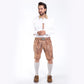 Vintage Brown Men's Lederhosen with Intricate Details