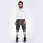 Vintage Graphite Alpine Lederhosen Men