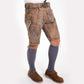 Handcrafted Two Tone Rustic Brown Lederhosen Men