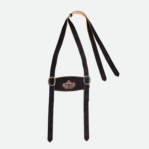 Forest Black Bavarian Lederhosen Suspenders