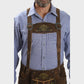 Coffee-Colored Lederhosen Men Suspenders
