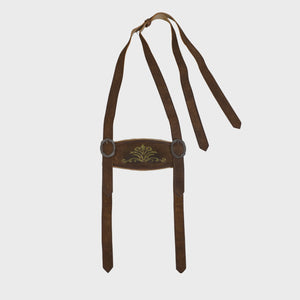 Coffee-Colored Lederhosen Men Suspenders