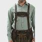 Raw Brown Premium Lederhosen Suspenders
