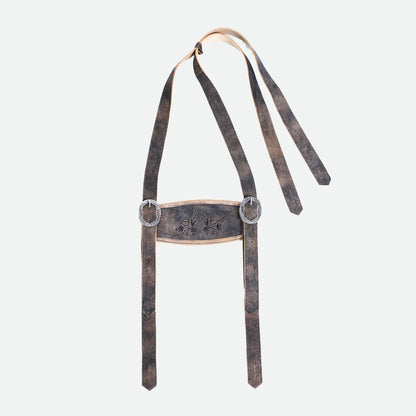 Sepia Raw Black Premium Lederhosen Suspenders