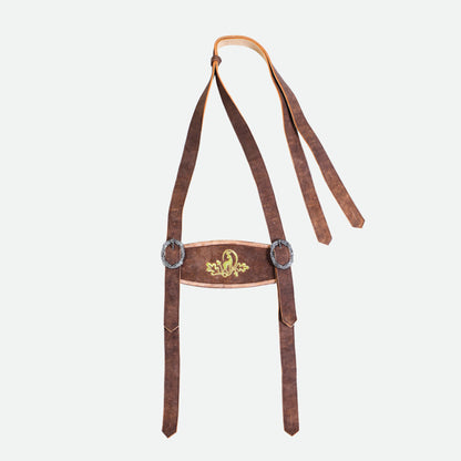 Cherry Brown Premium Lederhosen Suspenders