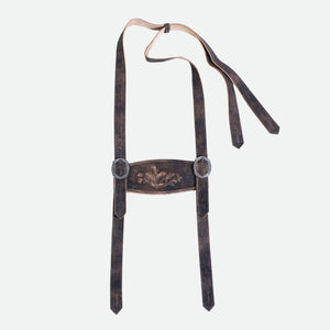 Sepia Raw Brown Premium Lederhosen Suspenders