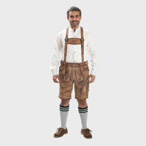 Vintage Brown Premium Lederhosen Suspenders