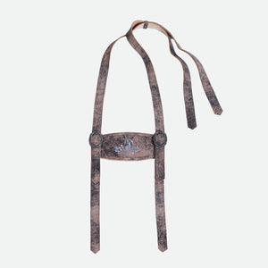 Two Tone Rustic Brown Premium Lederhosen Suspenders