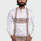 Classic Bone White Authentic Bundhosen Suspenders