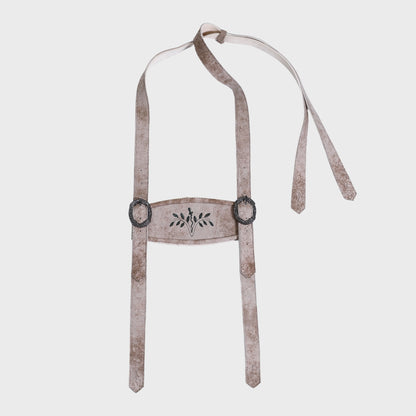 Classic Bone White Authentic Bundhosen Suspenders