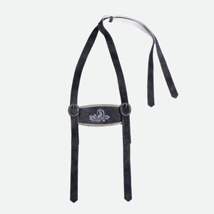 Rusty Black Bundhosen Suspenders