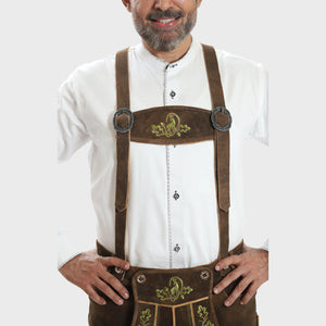 Traditional Bundhosen Shanko Brown Suspenders