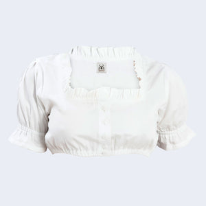 Class White Dirndl Blouse for Oktoberfest