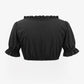 Bavarian Edition Black Ruffle Cuff Dirndl Blouse