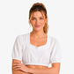 German Dirndl Blouse Crisp White Romantic Sleeve