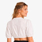 German Dirndl Blouse Crisp White Romantic Sleeve