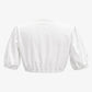 Authentic Dirndl Blouse Ivory White Ruffle Neck