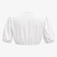 Authentic Dirndl Blouse Ivory White Ruffle Neck