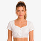 Bavarian Edition White Sweetheart Pearl Dirndl Blouse