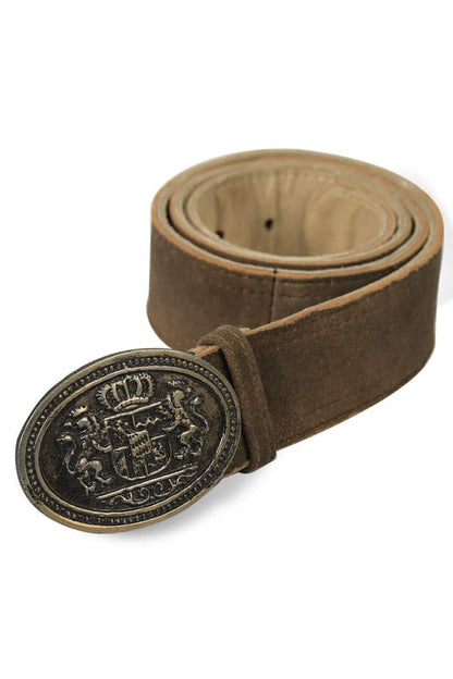 Bavarian Style Authentic Brown Trachten Belt