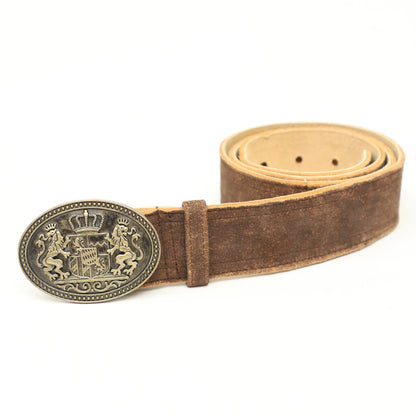 Cherry Brown Ledrhosen Traditional Belt