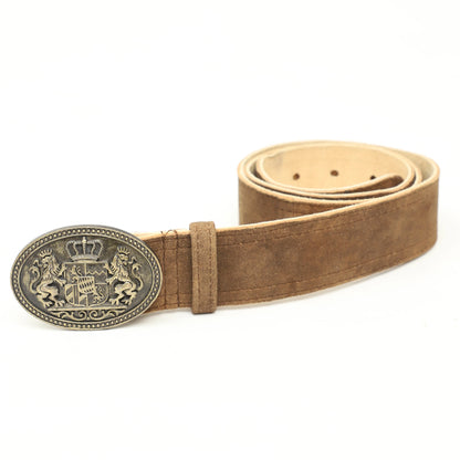 Russet Brown Lederhosen Traditional Belt