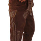 Rustic Knee-Length Shorts in Deep Dark Brown