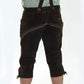 Walnut Brown Bundhosen with Floral Details