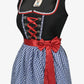 Classic Black Midi Dirndl in Vibrant Look