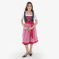 Bavarian Beauty Pink and Black Authentic Dirndl