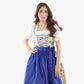 German Midi Dirndl in Dodger Blue