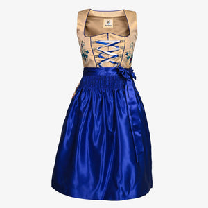 German Midi Dirndl in Dodger Blue