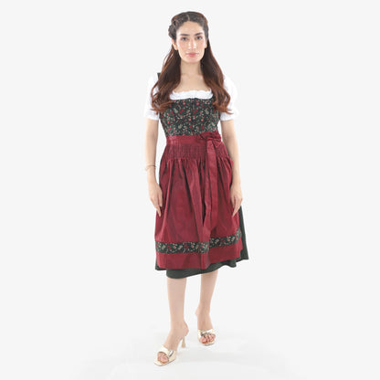 Timeless Maroon and Red Beauty Dirndl
