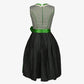 Charming Checkered Green Midi Dirndl Dress