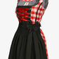 Classic Bavarian Attire Bold Red Checkered