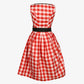 Classic Bavarian Attire Bold Red Checkered