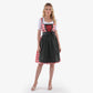 Classic Bavarian Attire Bold Red Checkered