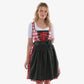 Classic Bavarian Attire Bold Red Checkered