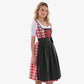 Classic Bavarian Attire Bold Red Checkered