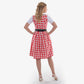 Classic Bavarian Attire Bold Red Checkered